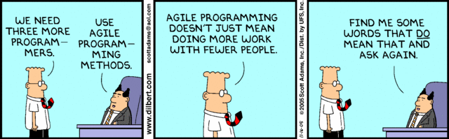 dilbert Agile Programming